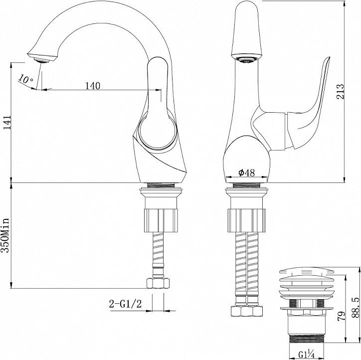 Смеситель Lemark Swan LM5406BG