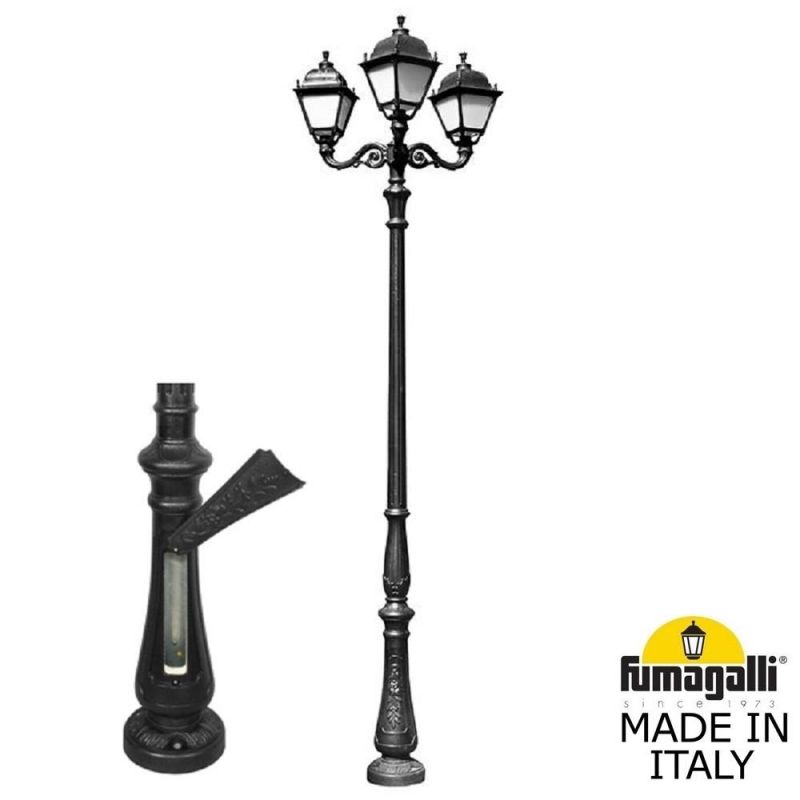 Парковый фонарь Fumagalli SIMON черный, бежевый U33.205.M30.AYH27 фото 1