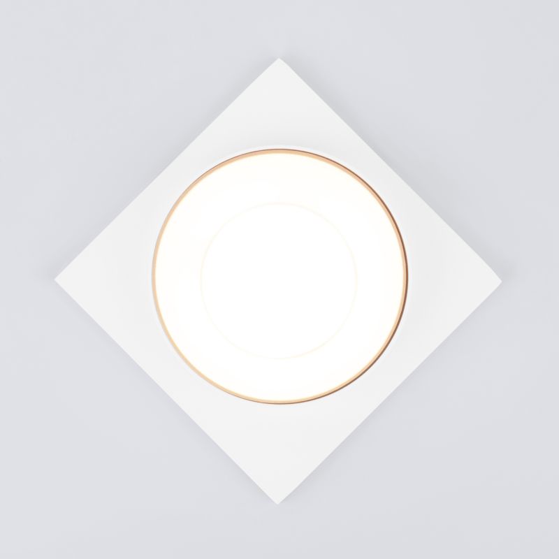 Встраиваемый точечный светильник Elektrostandard 116 MR16  белый, золото