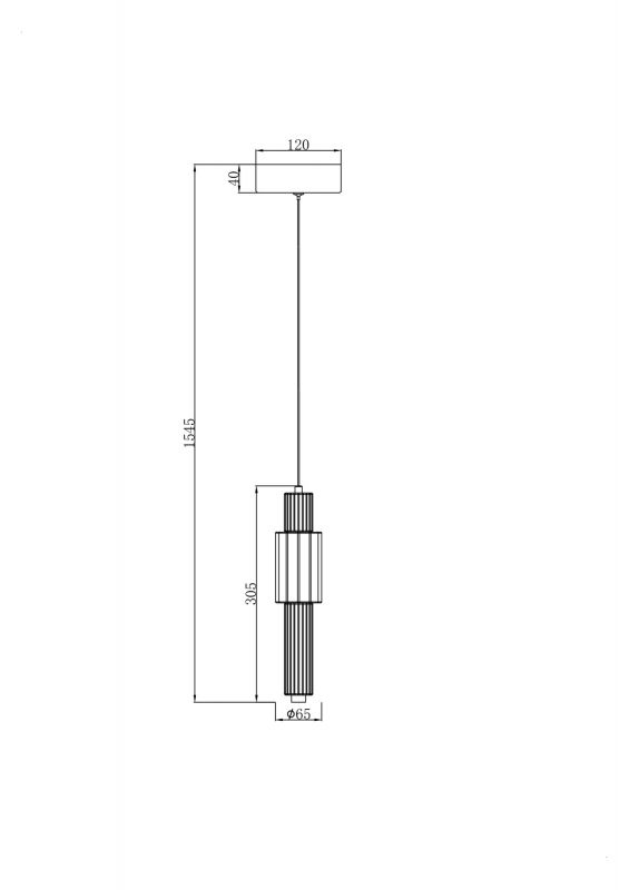 Подвесной светильник Maytoni Modern Verticale MOD308PL-L9CH3K