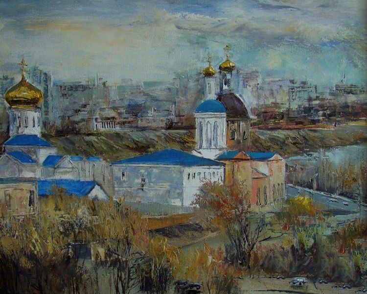 Картина "Воскресенский монастырь" Леднев Александр