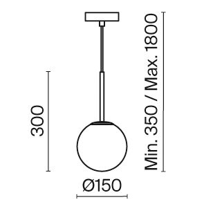 Подвесной светильник Maytoni Modern Basic form MOD321PL-01B