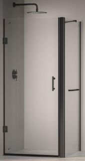 Душевой уголок RGW Passage PA-36-1B (PA-06B + Z-060-2B + держатель O-204B), 70x100 см, профиль черный, стекло прозрачное