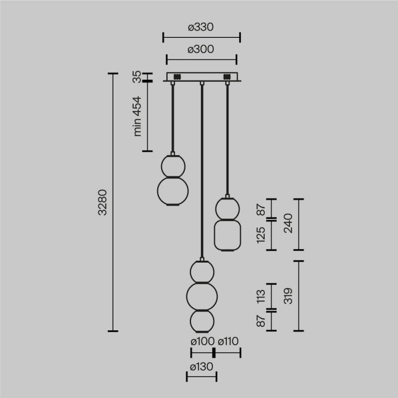 Подвесной светильник Maytoni Drop MOD273PL-L33G3K фото 7