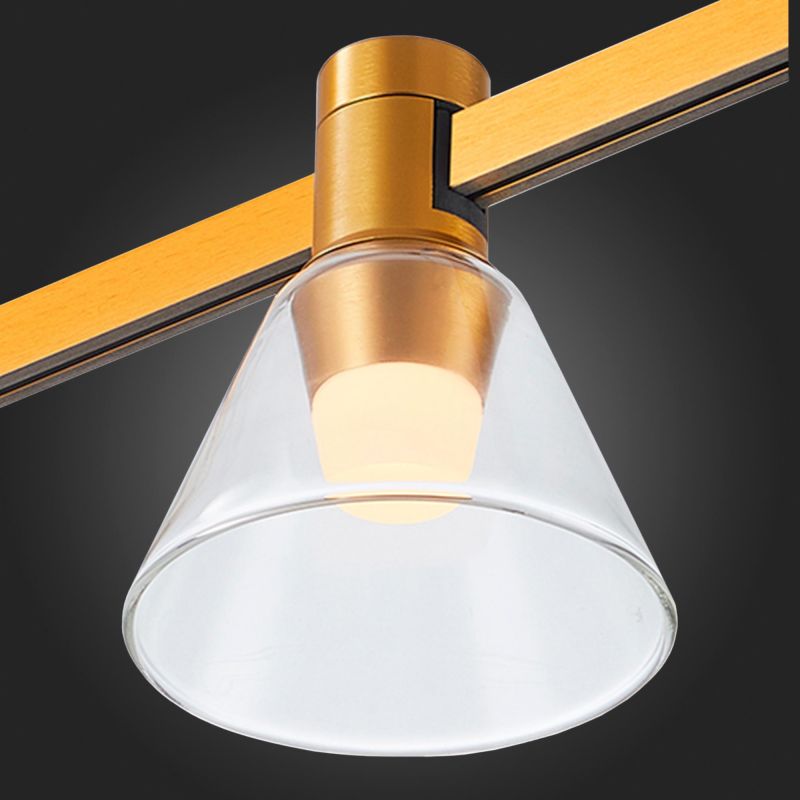 Магнитный трековый светильник ST Luce Farm ST814.206.03, золотистый, LED 1*3W 3000K 89Lm Ra90 120 IP20 D90xH102 24V