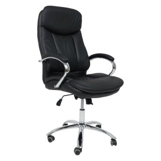 Кресло поворотное LEONARDO, натуральная кожа , чёрный 95530