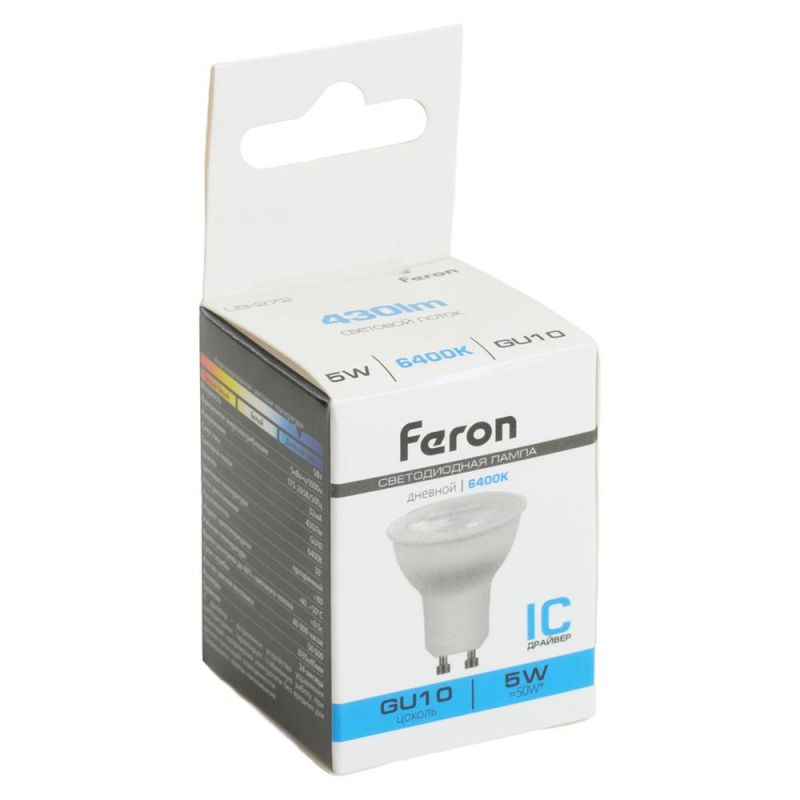 Лампа светодиодная Feron LB-272 MR11 GU10 5W 175-265V 4000K 51219 фото 6