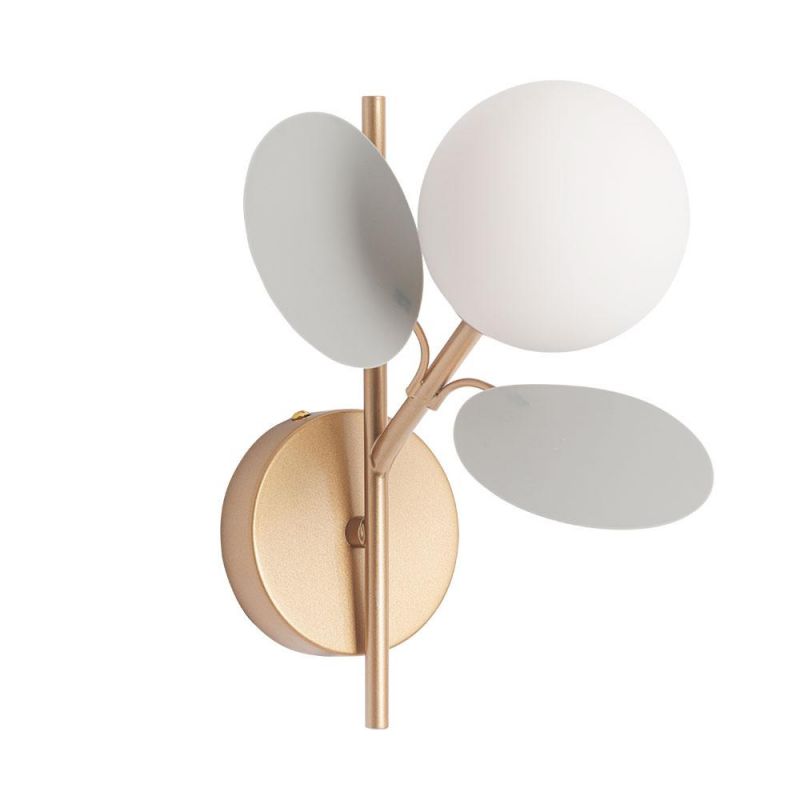 Настенный светильник Arte Lamp PEACOCK A1369AP-1GY в стиле джапанди фото 1