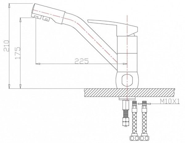 Смеситель для кухни Zorg Sanitary ZR 400 KF-12 фото 5