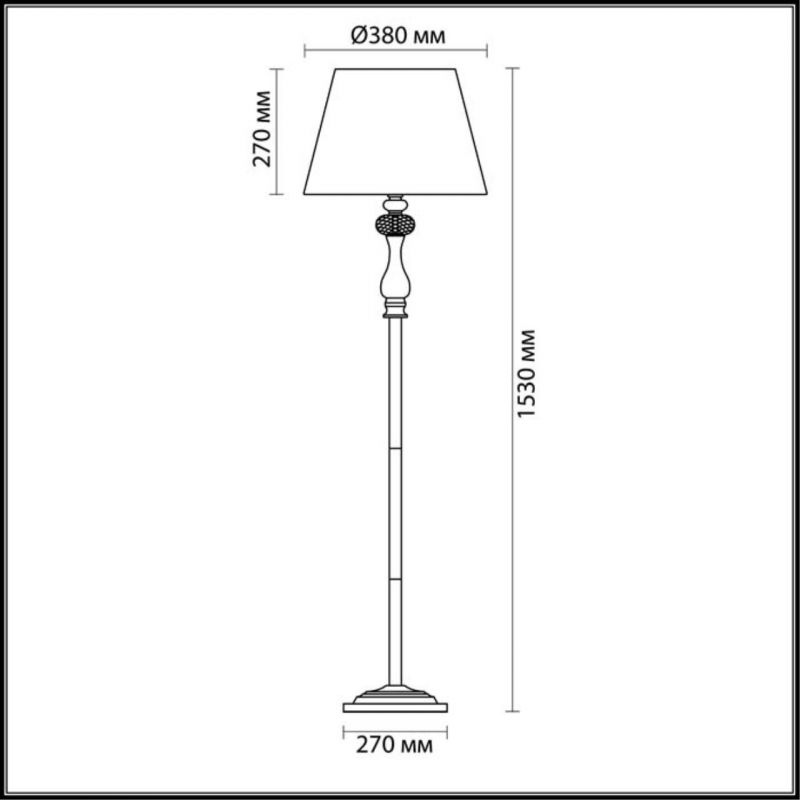 Торшер Odeon Light Gaellori 3393/1F фото 2