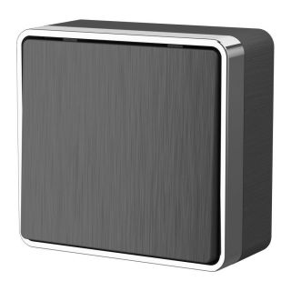 Выключатель одноклавишный Gallant (графит рифленый) Werkel W5010004