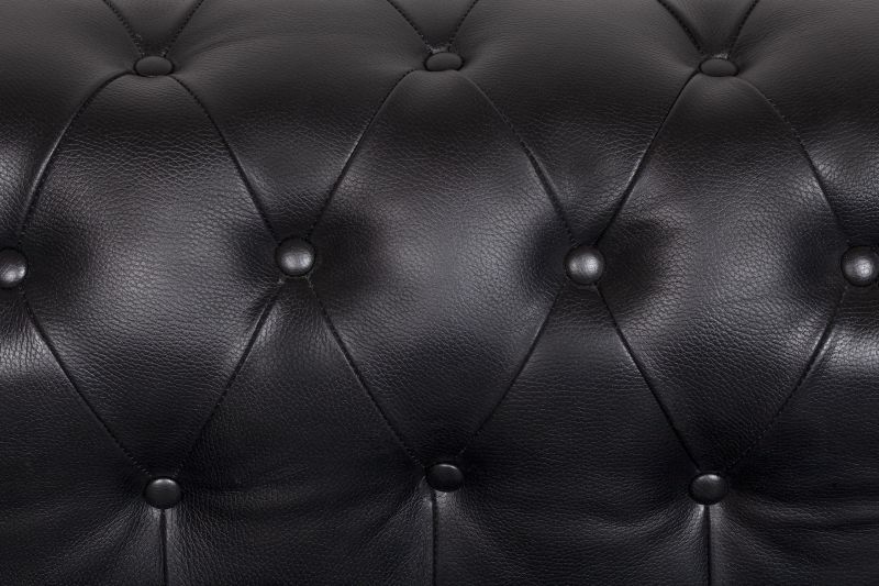 Диван MAK-interior Chesterfield black leather 2S BD-2144002