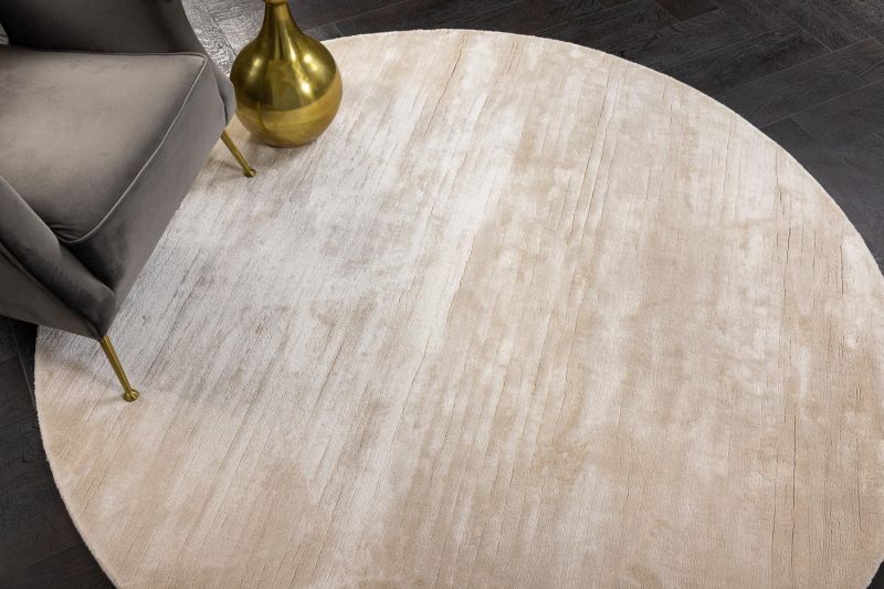 Индийский ковер из шёлка Carpet «SILK VEIL» PLAIN-G099(Round) 194 x 194 см фото 5