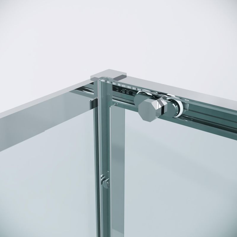 Душевая перегородка Grossman Style 200.K33.05.100.10.00, 100х195 см, профиль хром, стекло прозрачное фото 8