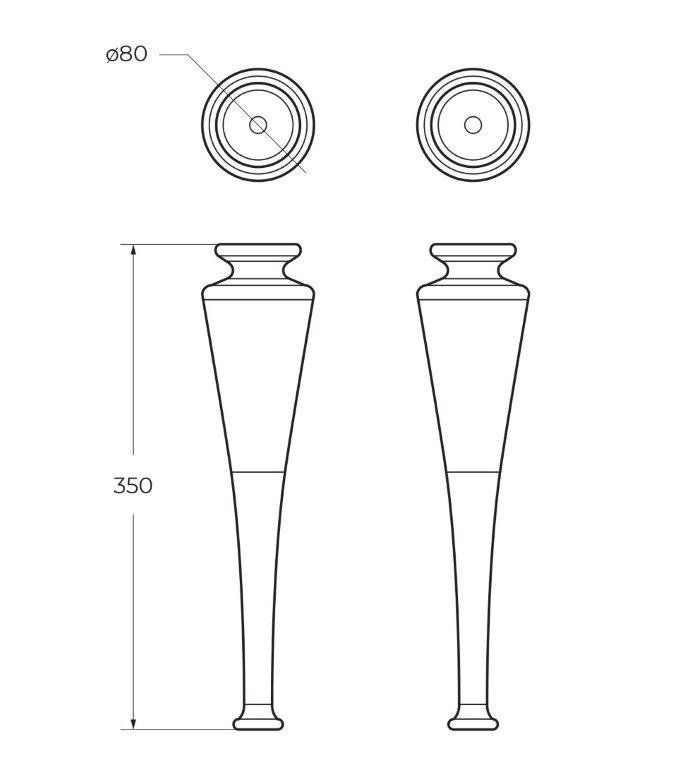 Мебельная раковина Cezares GLASS 61x46 Cezares 50202