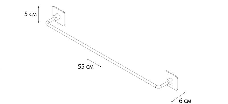 Полотенцедержатель Fixsen Square FX-93101A 55,6 см