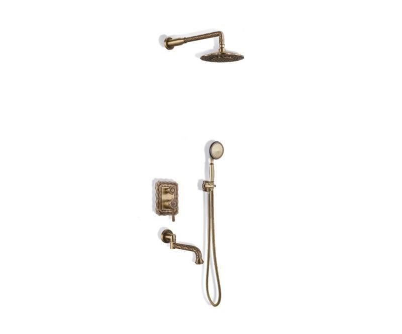 Душевая система Bronze de Luxe Windsor 10137DF с внутренней частью бронза фото 4