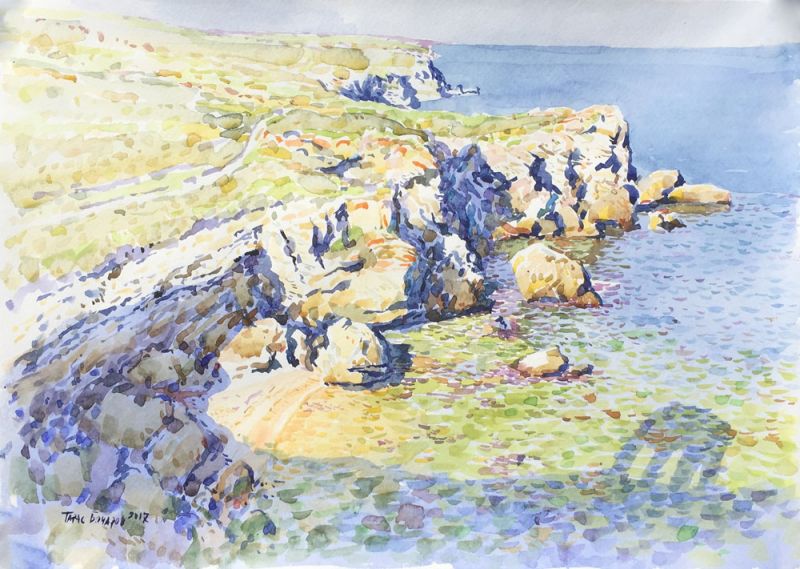 Картина "ВИД НА СКАЛЫ ОТ БЕСЕДКИ" Тарас Бочаров фото 1
