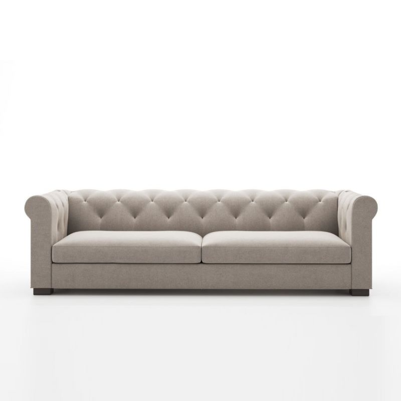 Диван Highland Furniture MODE CHESTERFIELD 210см, бежевый, IMR-BD-2395352