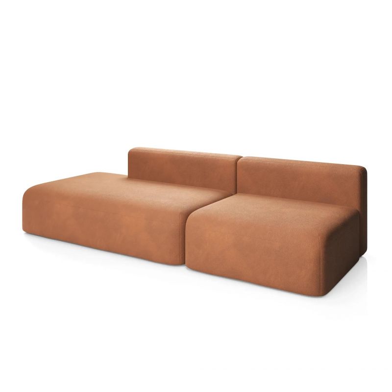 НОВЫЕ ЭМОЦИИ Диван прямой, терракотовый, угол левый D1 furniture BD-3063834 фото 9