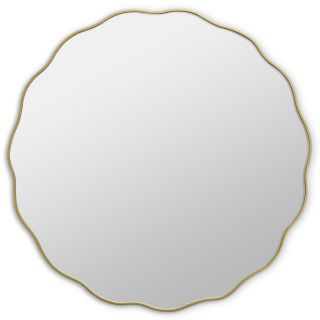 Зеркало Art Mirror в тонкой раме Fancy M Gold Smal BD-3148687