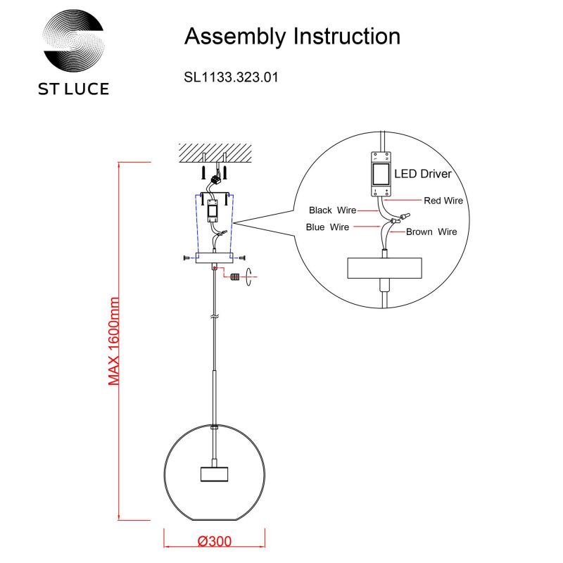 Светильник подвесной ST LUCE BOPONE SL1133.323.01