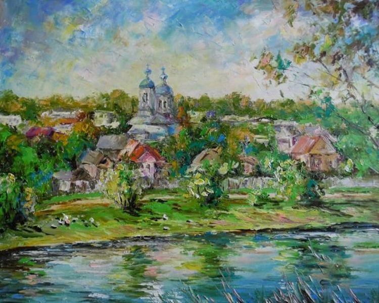Картина "Никольская церковь. Торжок" Светлана Круглова