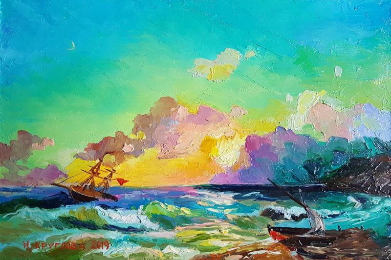 Картина "Море. Коктебель" Ирина Круглова