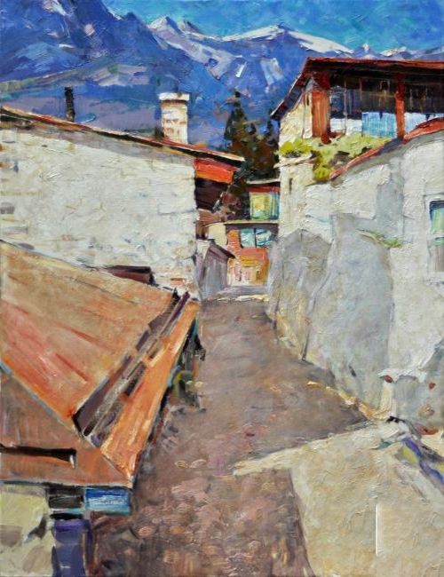 Картина "Алупка" 90x120 Петр Тютрин