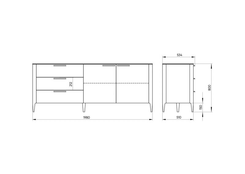 Тумба Ellipsefurniture Type TY010202220101