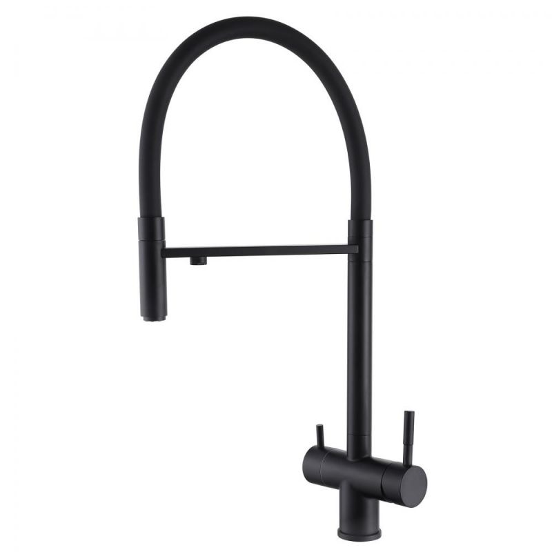 Смеситель для кухни Abber Wasser Kreis AF81141B, черный матовый фото 1
