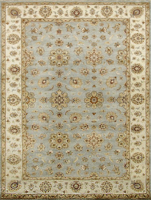 Индийский ковер из шерсти Carpet «GAZNI KANU» A239-LBLU-BGE 80 x 125 см фото 1