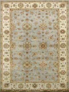 Индийский ковер из шерсти Carpet «GAZNI KANU» A239-LBLU-BGE 80 x 125 см