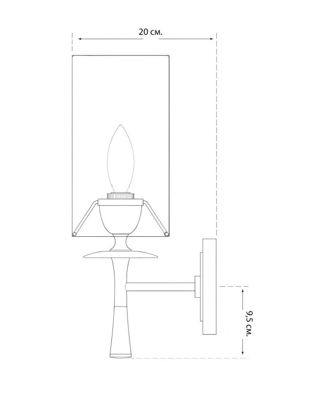 Золотое бра LH Mirror Home Валенте BD-3069785 фото 4