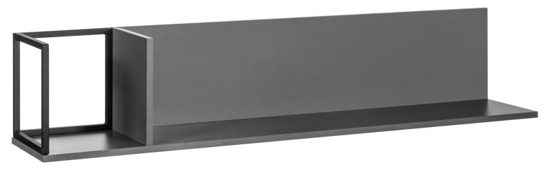 Полка навесная R-Home City большая графит BD-3070200 фото 1