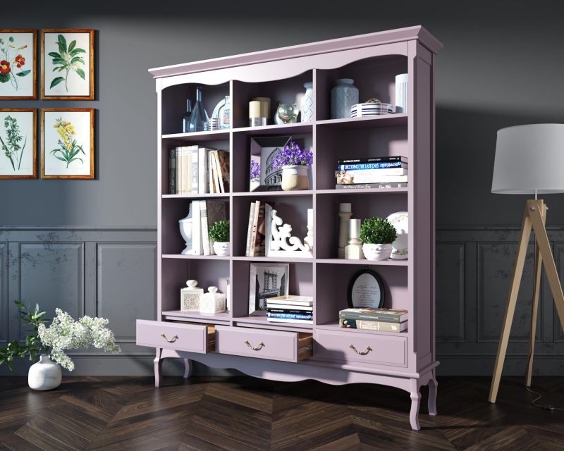 Стеллаж "Leontina Lavanda" тройной фиолетовый BD-3090776 фото 2