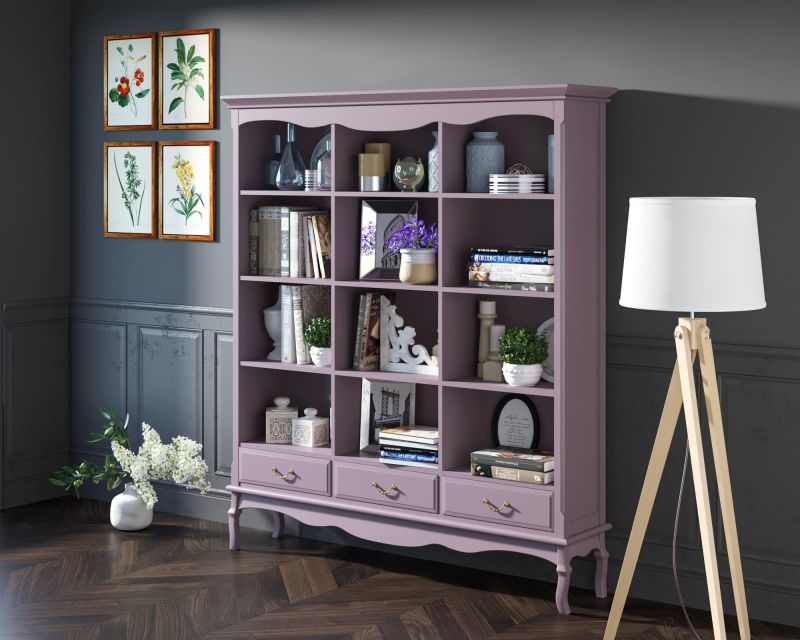 Стеллаж "Leontina Lavanda" тройной фиолетовый BD-3090776 фото 3