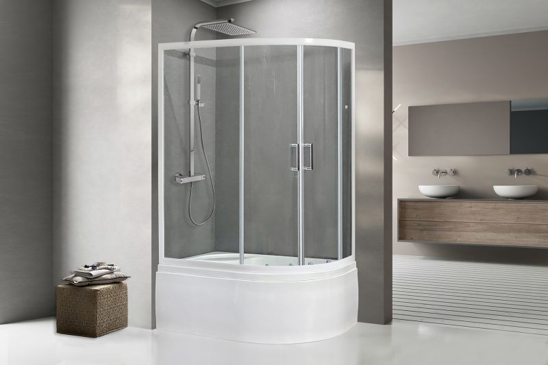 Душевой угол Royal Bath BK RB8120BK-T-L