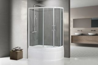 Душевой угол Royal Bath BK RB8120BK-T-L