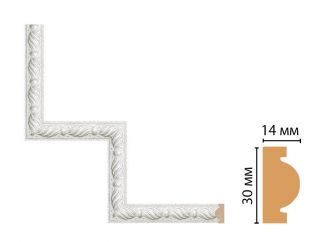 Декоративный угловой элемент Decomaster 157-1-20 (300*300мм)