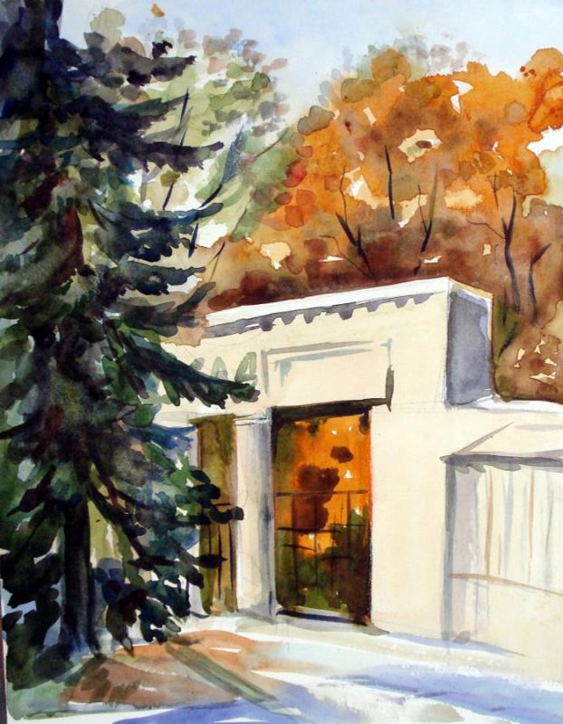 Картина "У ворот Ботанического сада" Елена Рипа