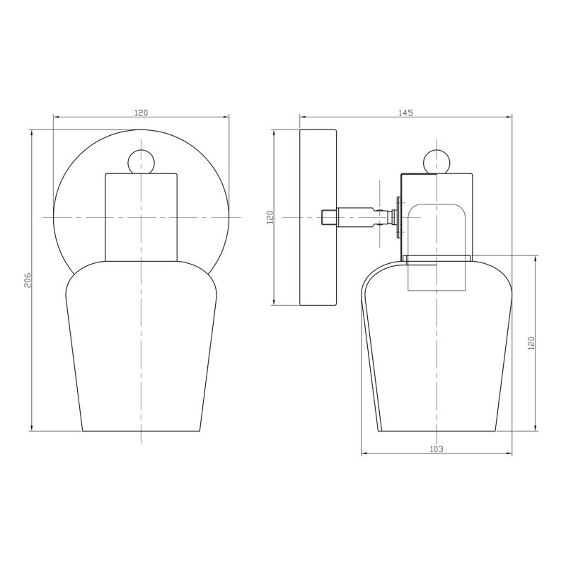 Настенный светильник Escada WOODY E14*40W Wood 691/1A