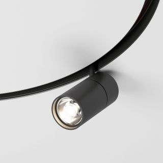 Трековый светильник Elektrostandard Slim Magnetic для радиусного шинопровода 20W 4200K Comfi чёрный Ø 800мм 85187/01