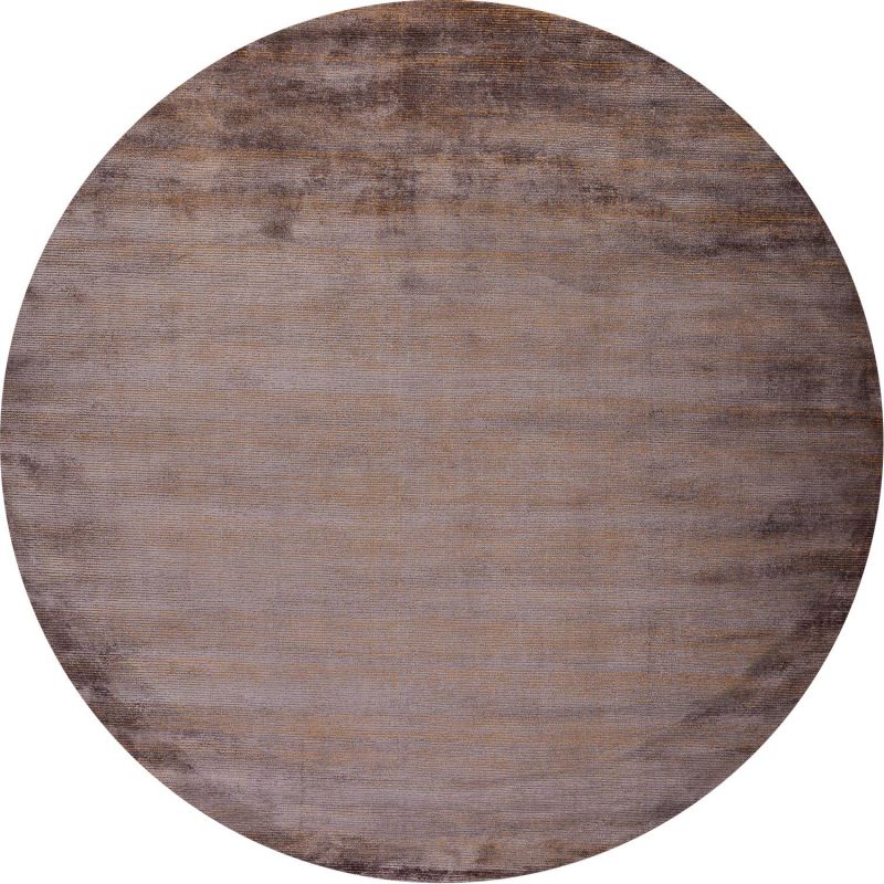 Индийский ковер из шерсти и арт-шёлка Carpet «MURUGAN» PLAIN-BRN-RUS-D04/A032(Round) 250 x 250 см