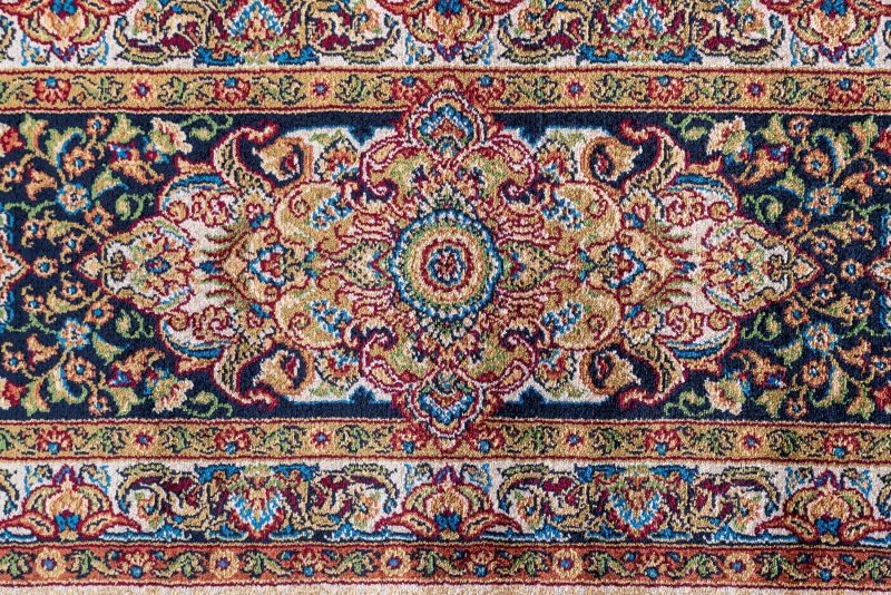 Турецкий ковер из шёлка и модала Carpet «SILK QUM» 9056E-BGE-NAVY 300 x 400 см фото 12