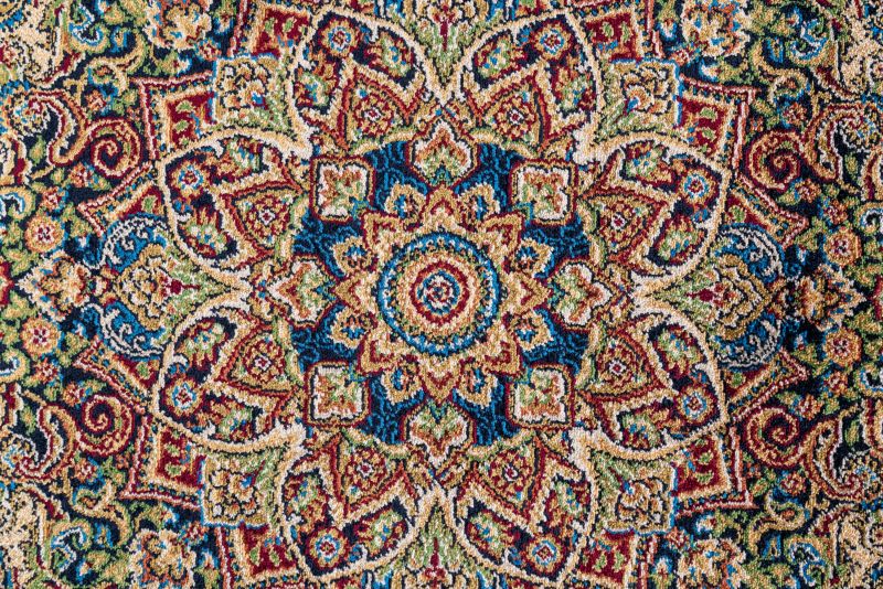 Турецкий ковер из шёлка и модала Carpet «SILK QUM» 9056E-BGE-NAVY 300 x 400 см фото 13