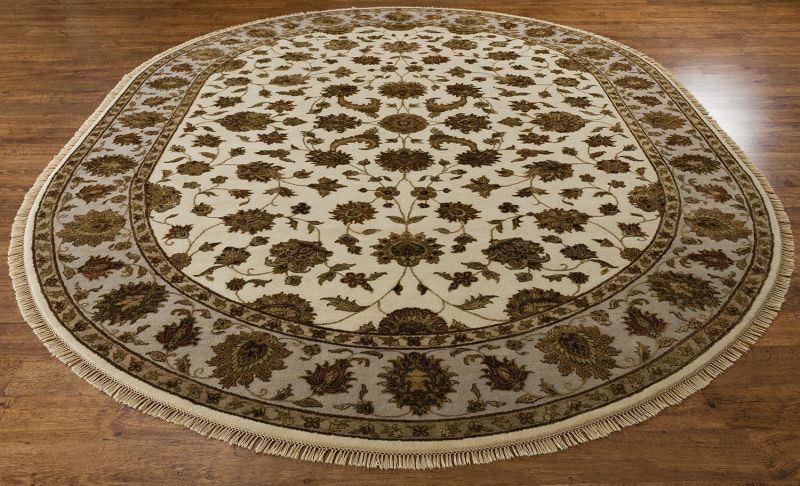 Индийский ковер из шерсти и шёлка Carpet «PLATINUM» AK1500-BIVR-FAW(Oval) 251 x 355 см фото 2