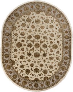 Индийский ковер из шерсти и шёлка Carpet «PLATINUM» AK1500-BIVR-FAW(Oval) 251 x 355 см