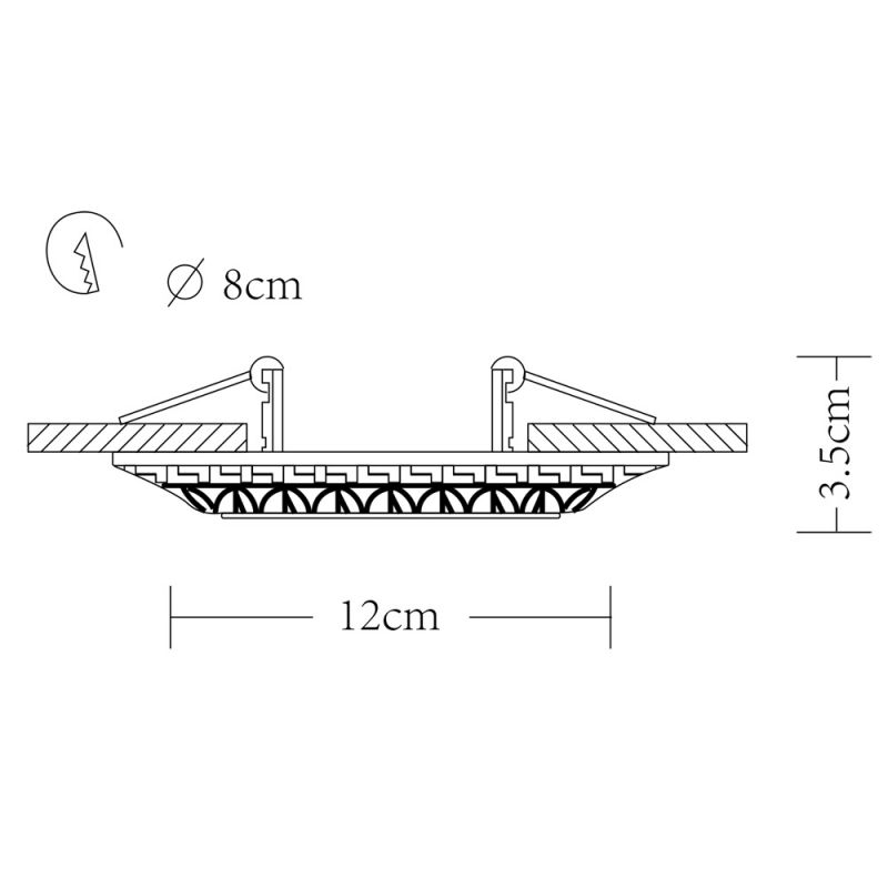 Точечный светильник Arte Lamp Cratere A5073PL-1WH фото 6
