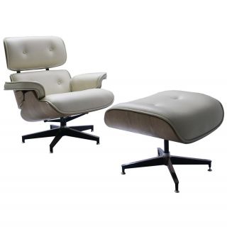 Кресло и оттоманка Bradex Home Eames цвет белый BD-1761574